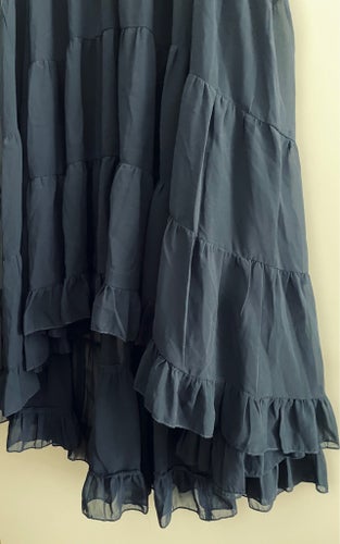 ASOS blå maxi kjol, storlek 38