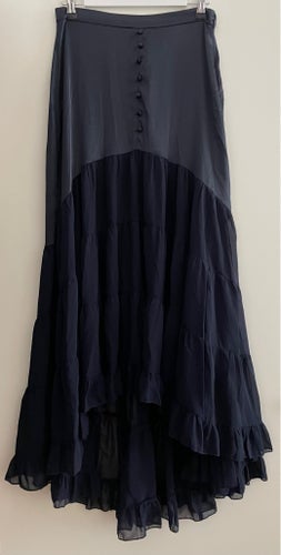 ASOS blå maxi kjol, storlek 38
