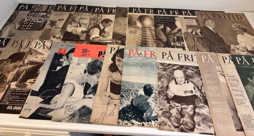 21 st På Fritid 1954–1961 – NKI-skolan – retro tidskrifter – stor samling