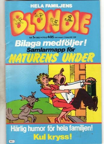Blondie Nr: 1-1982 med bilaga