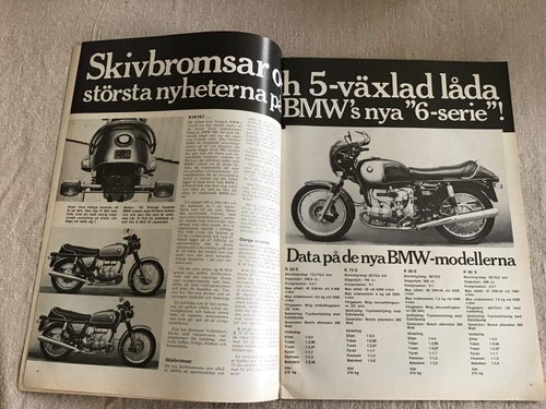 ALLT OM MC NR 11 1973 BMW,THRUXTON,YAMAHA TY 250,CROSS VM England JOHN DODDS