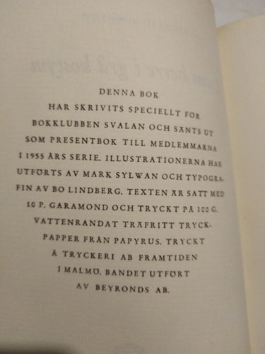 Liten herre i grå kostym - Sigfrid Siwertz. bok, inbunden. Very Fine