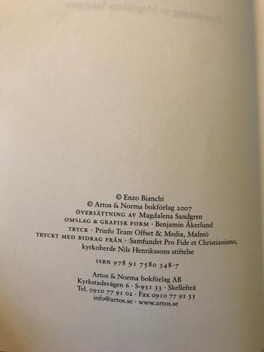 ORD AV SPIRITUALITET Ett andligt lexikon Enzo Bianchi 2007