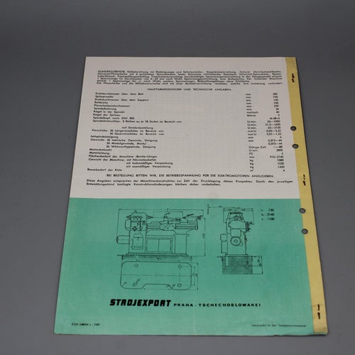 Häfte / Broschyr - Volman Precisionsverktygssvar Modell S-28
