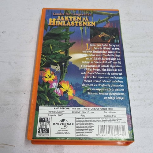 Landet för längesedan, jakten på himlastenen orange VHS film