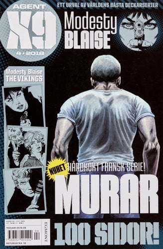 Agent X9 Serietidning 2018 nr 4 (Oläst arkivex) Modesty Blaise