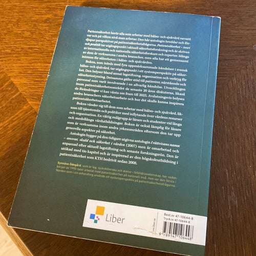 Patientsäkerhet : Teori och praktik - Synnöve Ödegård