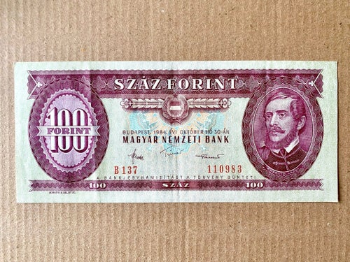 Ungersk sedel - 100 Forint - 1984