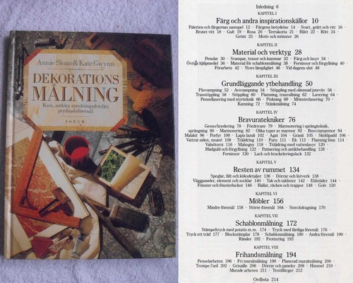 Dekorationsmålning – rum, möbler, inredningsdetaljer, prydnadsföremål
