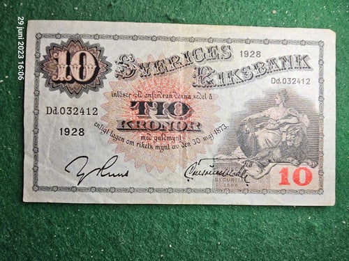 10 Kronor 1928