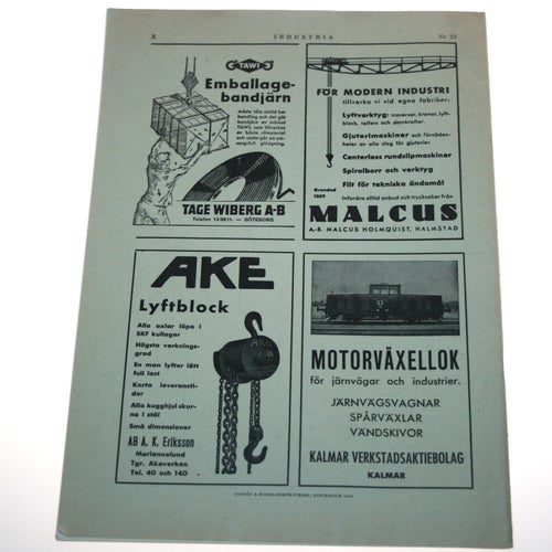Industria svenska arbetsgivareföreningens tidning - den 23 oktober 1943 - NR 22