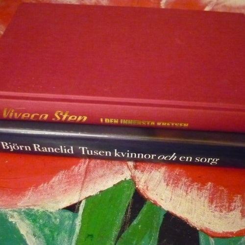 BOK, 2 STYCKEN BÖCKER, VIVECA STEN: I DEN INNERSTA KRETSEN, BJÖRN RANELID: TUSEN