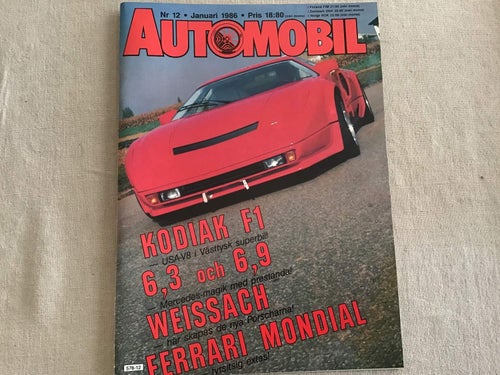 AUTOMOBIL NR 12 1986 FERRARI,MERCEDES,JAGUAR XK,CITROËN BX,PORSCHE,KODIAK F1,