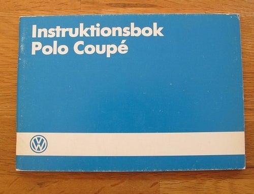 Instruktionsbok - Volkswagen Polo Coupé (1984.07)