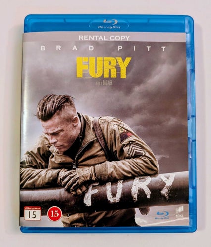 FURY - Brad Pitt - Spegelblank Bluray - billig frakt 12 kr !!!