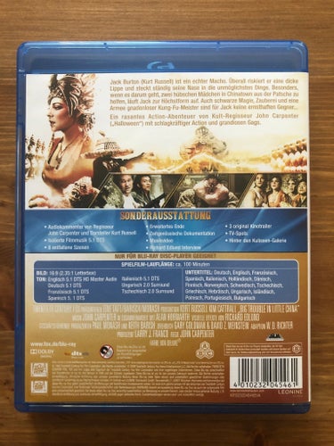 Big Trouble in Little China (1986) - John Carpenter med Kurt Russell - Blu-ray
