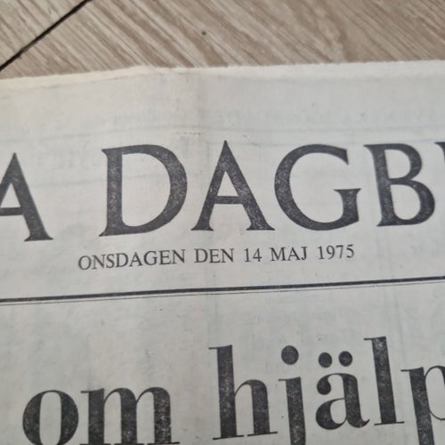 Svenska Dagbladet 14 maj 1975