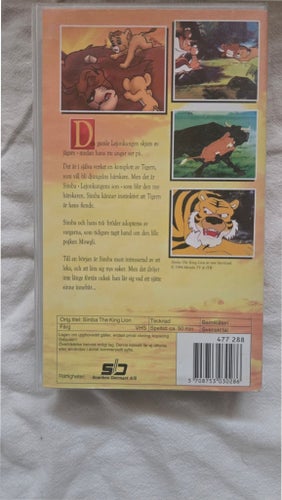 Simba - The King Lion [Svenskt Tal] (Mondo TV) [VHS]
