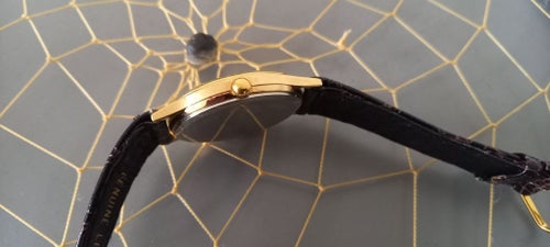 Facit Quartz armbandsur med läderarmband