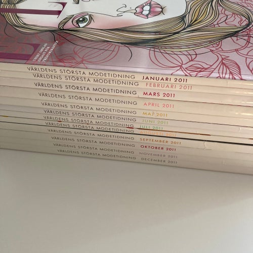 ELLE 24 stycken svenska modemagasin från 2009-2014