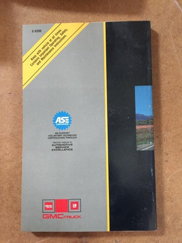 1993 GMC Vandura 3500 HD Owner's Manual