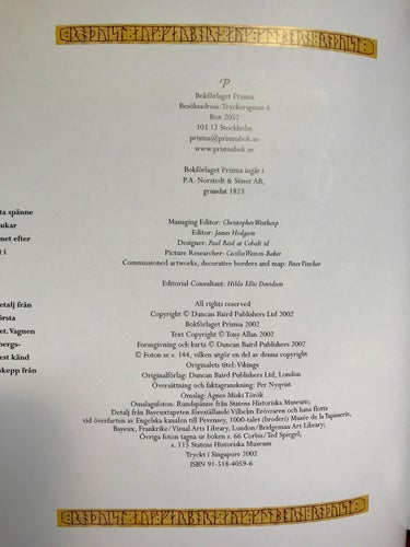 VIKINGAR Myter kultur och långfärder Tony Allan 2002