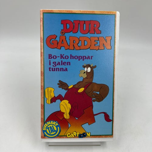 DjurGården - Bo-Ko hoppar i galen tunna - VHS