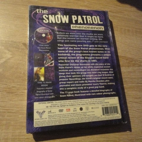 SNOW PATROL -- PHENOMENON ( DVD + THE 72 PAGE BOOK ) INPLASTAD!!!!!