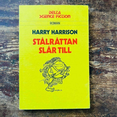 Stålråttan Slår Till Roman Harry Harrison Vintage Delta Science Fiction Bok