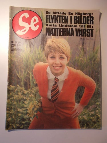 SE Nr 26 1967 ANITA LINDBLOM Bosse Högberg Harlem N.Y. bildreportage VOLVO 144 S