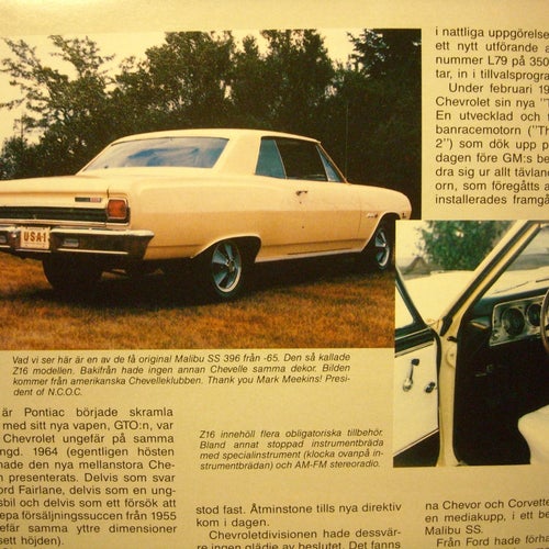 Chevrolet Chevelle SS " muskelbilar 1964-71 "