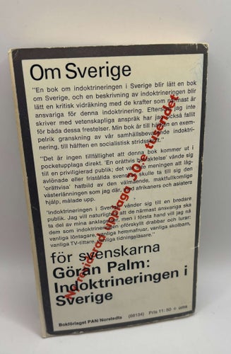 Göran Palm – Indoktrineringen i Sverige | PAN/Norstedts 1968