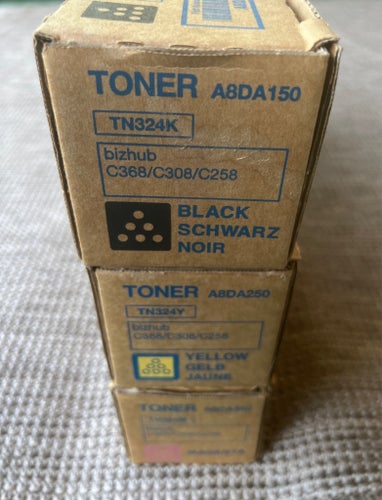 Konica Minolta TN324 Toner för Bizhub C368/C308/C258