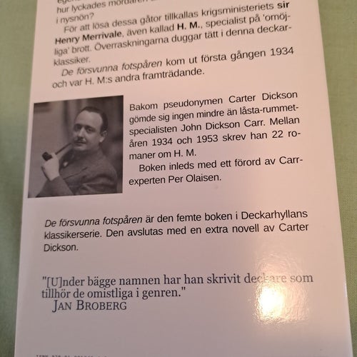 De försvunna fotspåren - Carter Dickson - 1934