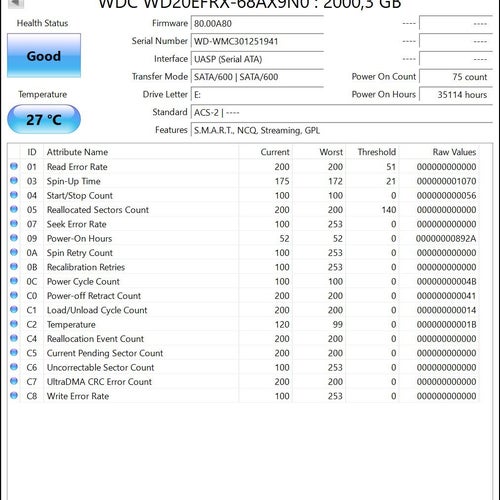 WD Red 2.0TB WD20EFRX