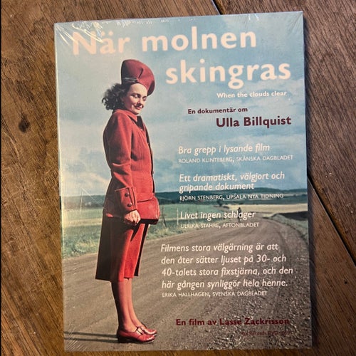 DVD När molnen skingras - En dokumentär om Ulla Billquist DVD