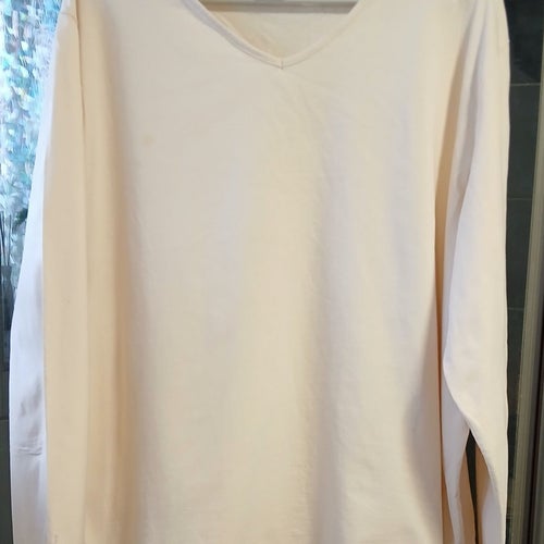 Ljusbeige långärmad topp