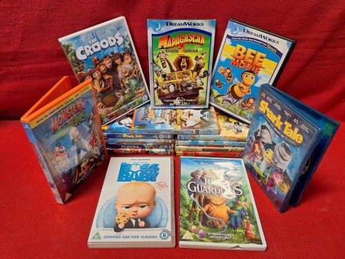 LAGERRENSNING - BOSS BABY / BEE MOVIE mfl PAKET [OLIKA SKICK] DVD