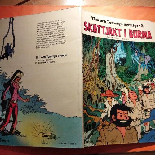 Tim och Tommys äventyr 2 Skattjakt i Burma. Very Good plus