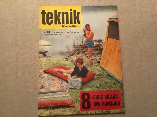 TEKNIK FÖR ALLA NR 13 1962 VOLVO AMAZON,STRÖMSHOLM KANAL,SLUSS,MASERATI