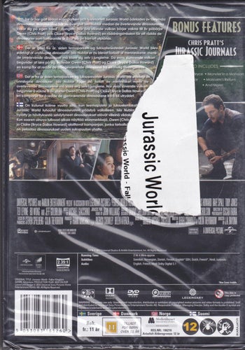 DVD / Jurassic World: Fallen Kingdom / Chris Pratt, Omar Sy / Ny & Inplastad