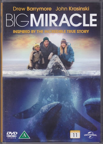 DVD / Big Miracle / Drew Barrymore, John Krasinski / Nära Nyskick