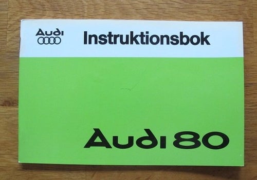 Instruktionsbok - Audi 80 (1976)
