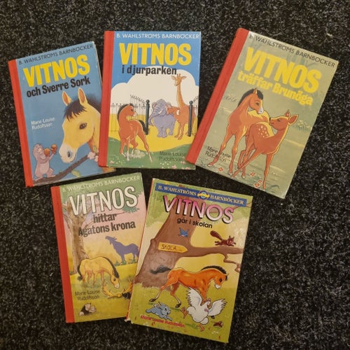 5 barnböcker om Vitnos (Marie Louise Rudolfsson)