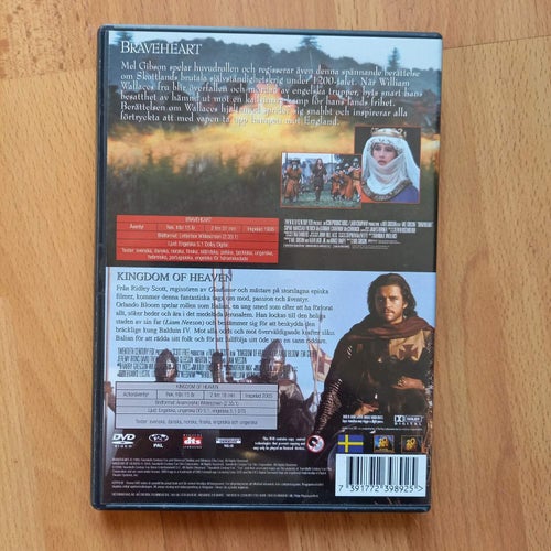 Braveheart & Kingdom of heaven | Svensk dubbel disk utgåva!
