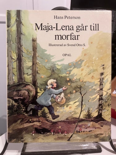 Maja-Lena går till morfar av Hans Peterson, 1975