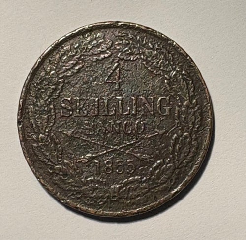 4 Skilling Banco 1855