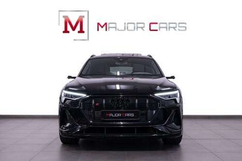 Audi e-tron 55 quattro Q S-Line Pano B&O 360° VirtuellaSpeglar Svart Optik