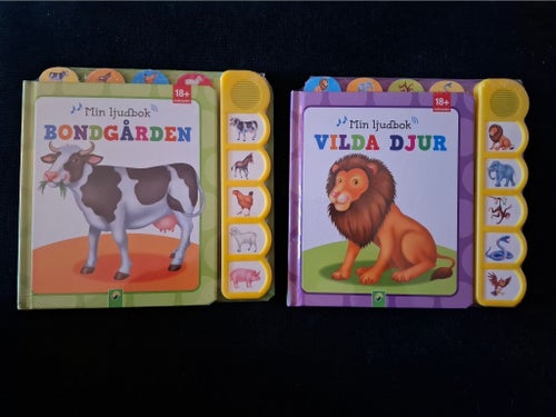 Bilderböcker med ljud 2 st
