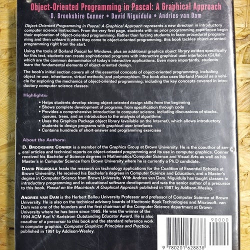 Object Oriented Programming in Pascal: Conner, Niguidula, van Dam, 1994
